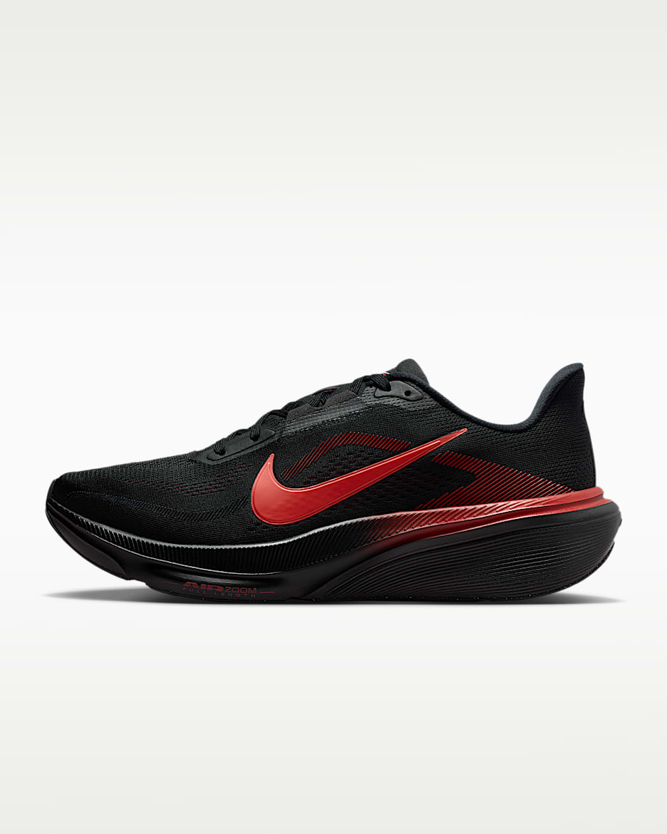 Nike Pegasus 42 耐克飞马男子公路跑步鞋 - 黑/大学红/狼灰/亮深红