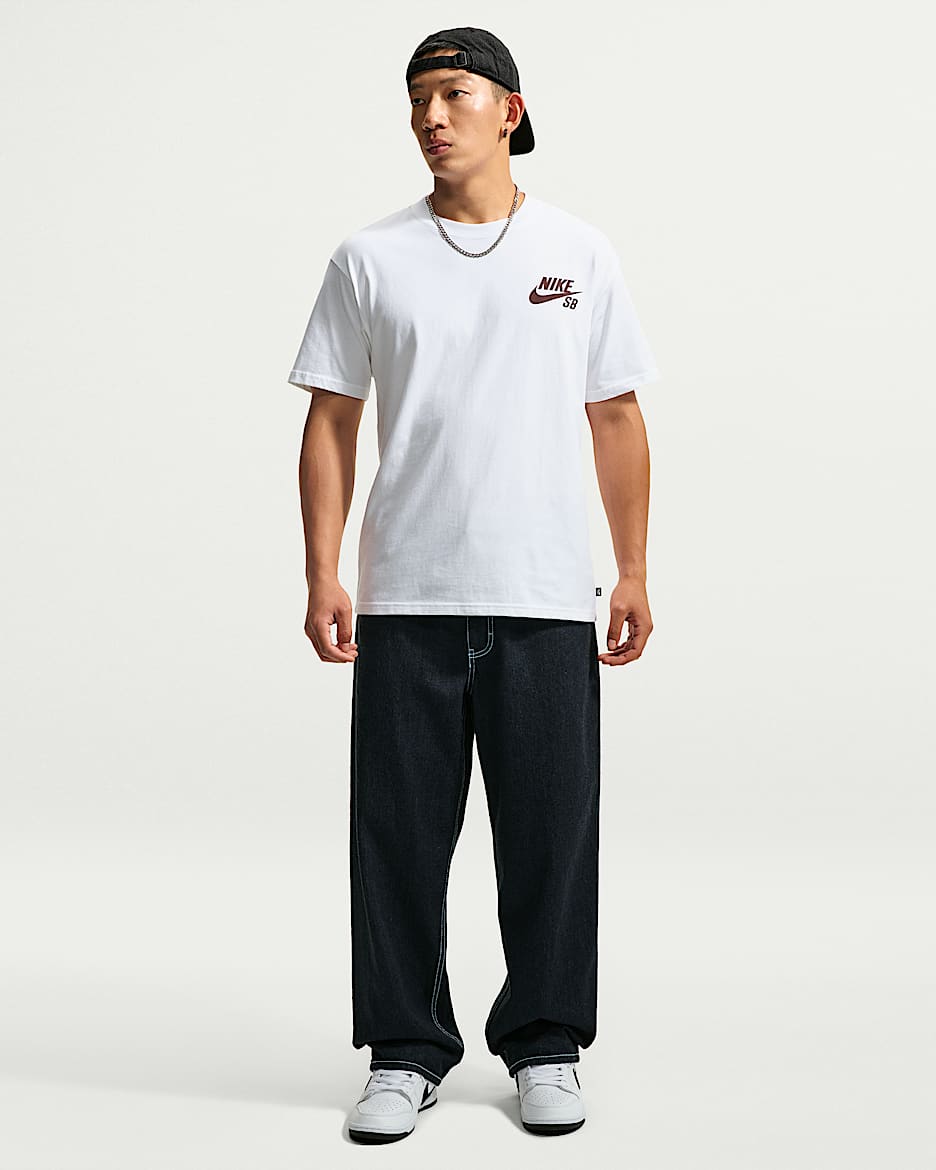 Nike SB 堀米雄斗男子牛仔滑板长裤 - 黑曜石色