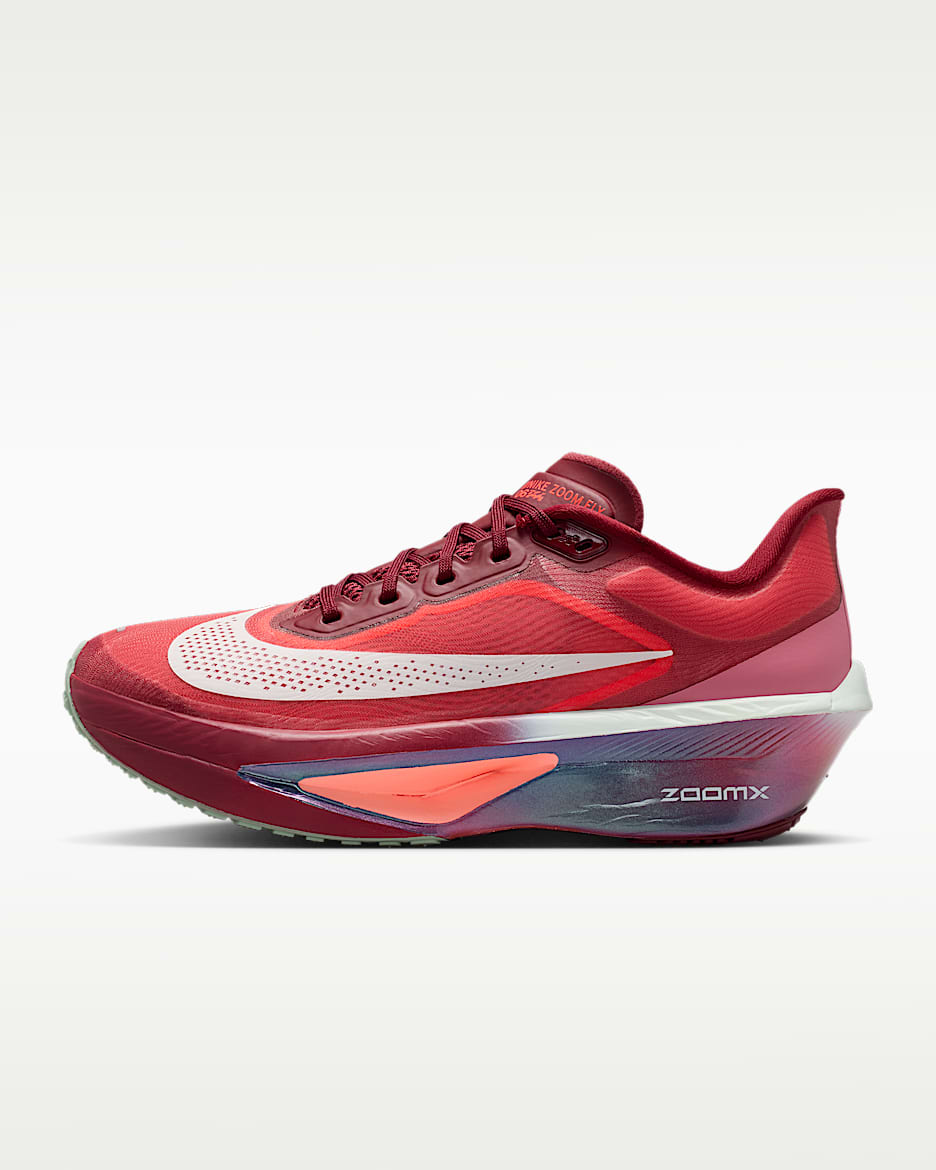 Nike Zoom Fly 6 SE 女子公路竞速跑步鞋 - 队红/亮深红/牡丹红/微绿