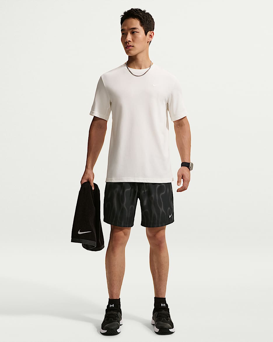 Nike Form Dri-FIT 男子速干百搭短裤 - 黑/白色