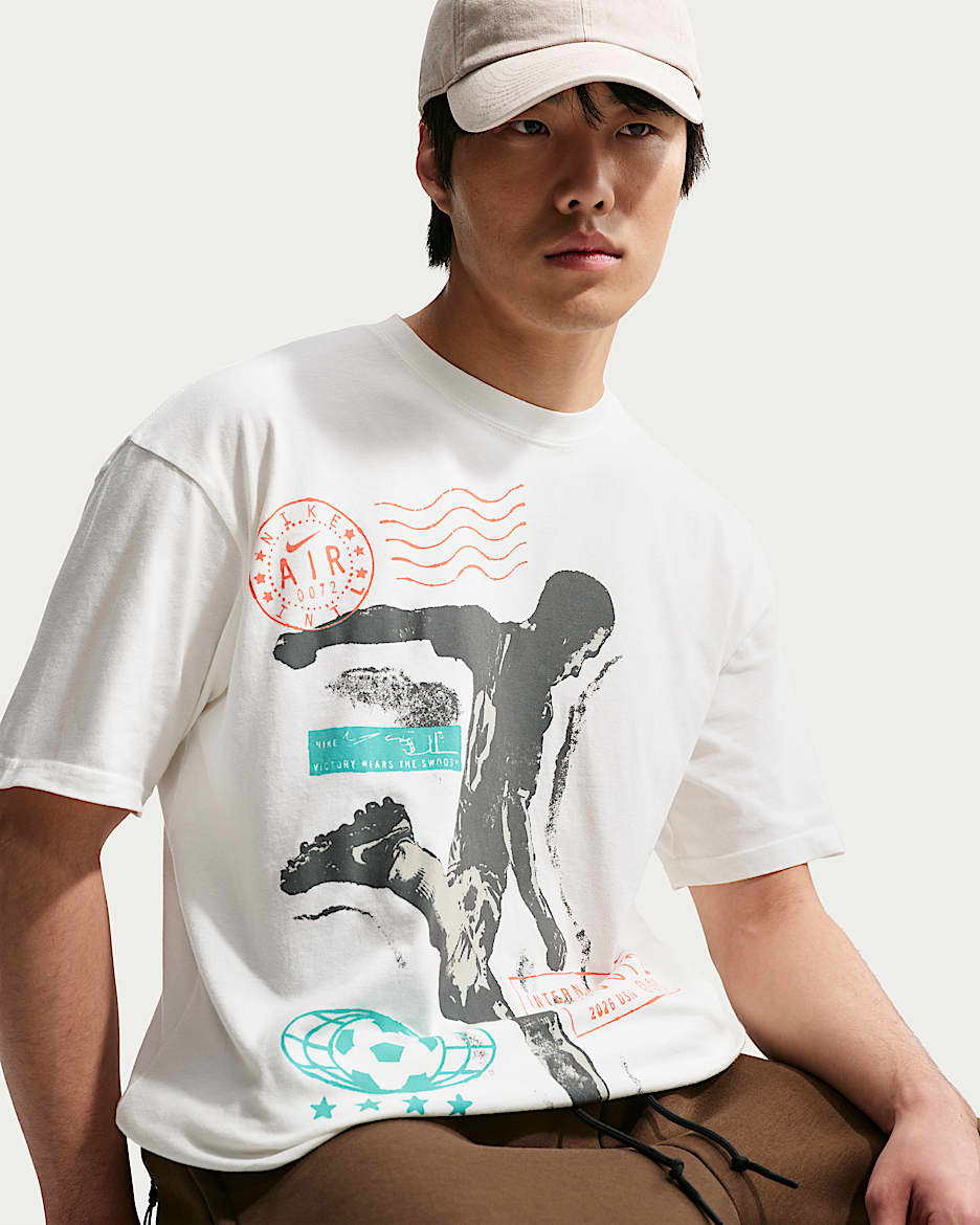 Nike Sportswear 男子T恤 - 帆白