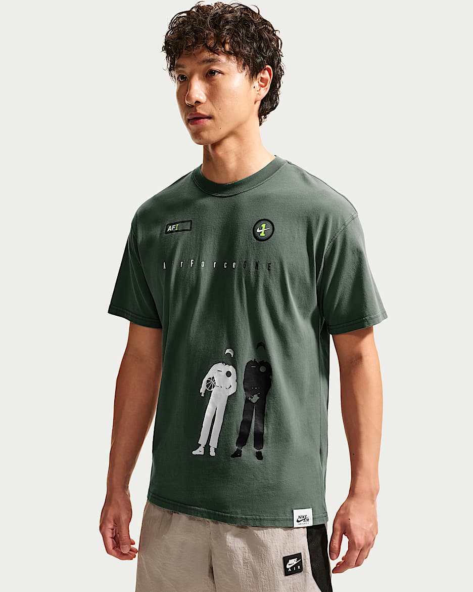 Nike Sportswear 男子短袖T恤 - 迷彩绿