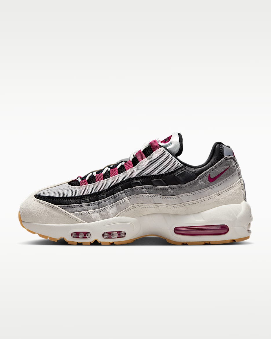 Nike SB Air Max 95 男子滑板鞋 - 山峰白/尘光子色/冷灰/仙人掌花红