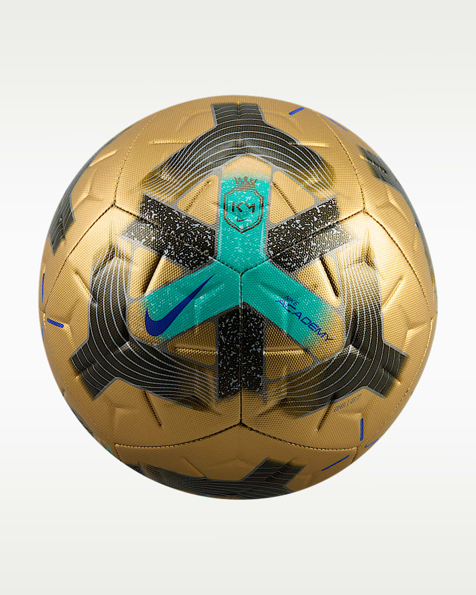 Nike Academy "Kylian Mbappé" 姆巴佩足球 - 金属色/翡翠绿/暗褐/波斯紫