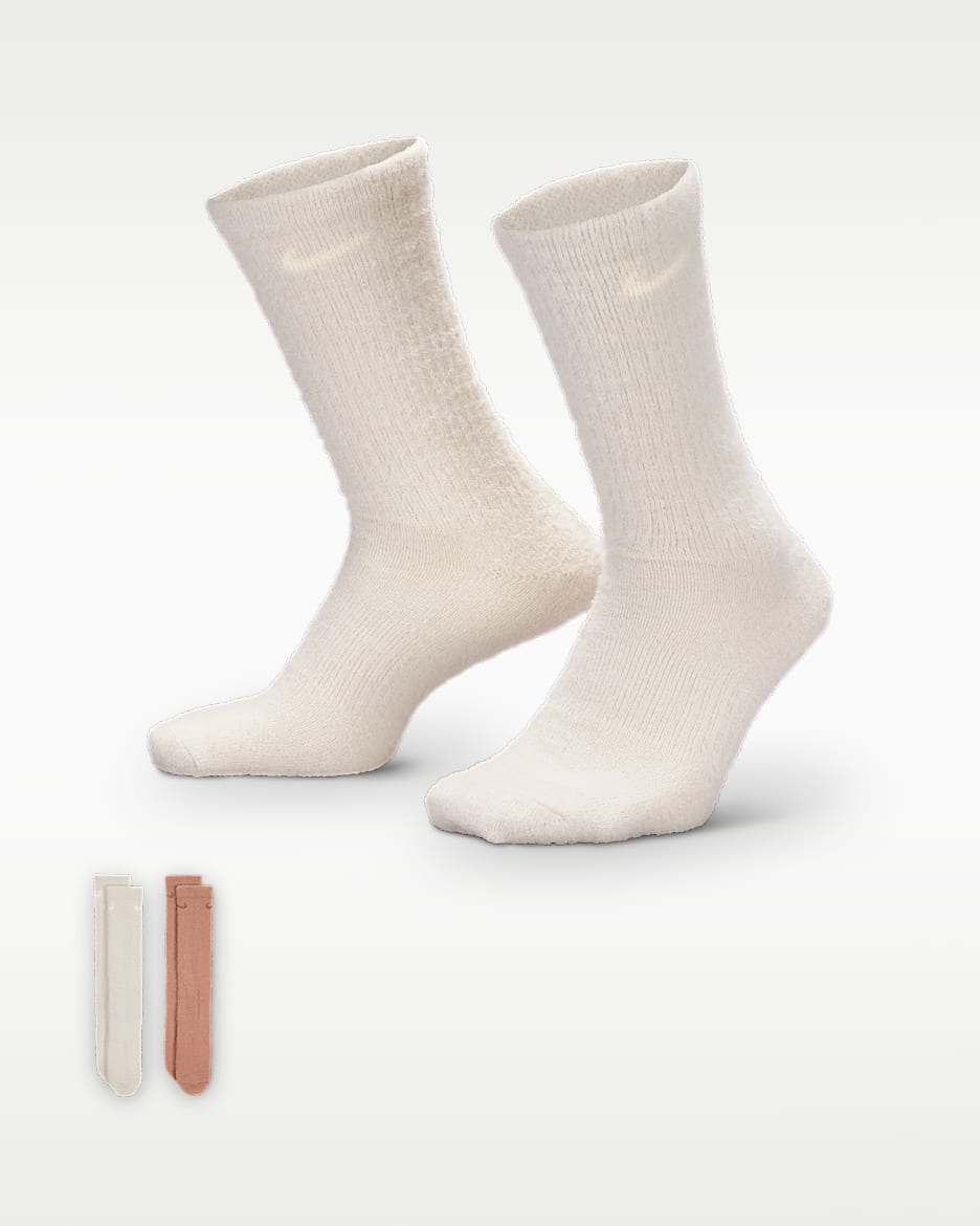 Nike Everyday 舒适速干中筒运动袜（2 双） - 多色