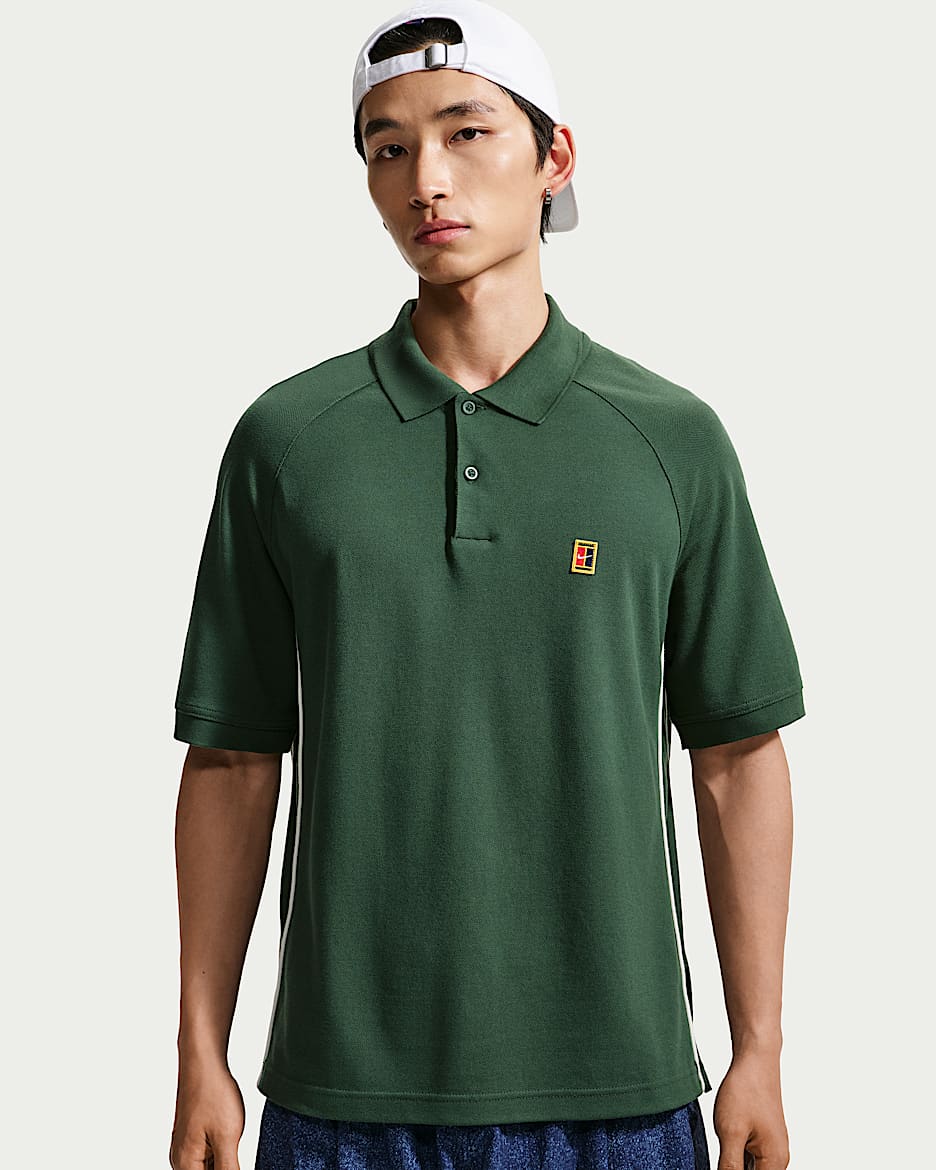 Nike Club Rules 男子短袖翻领T恤 - 冷杉绿/帆白/冷杉绿