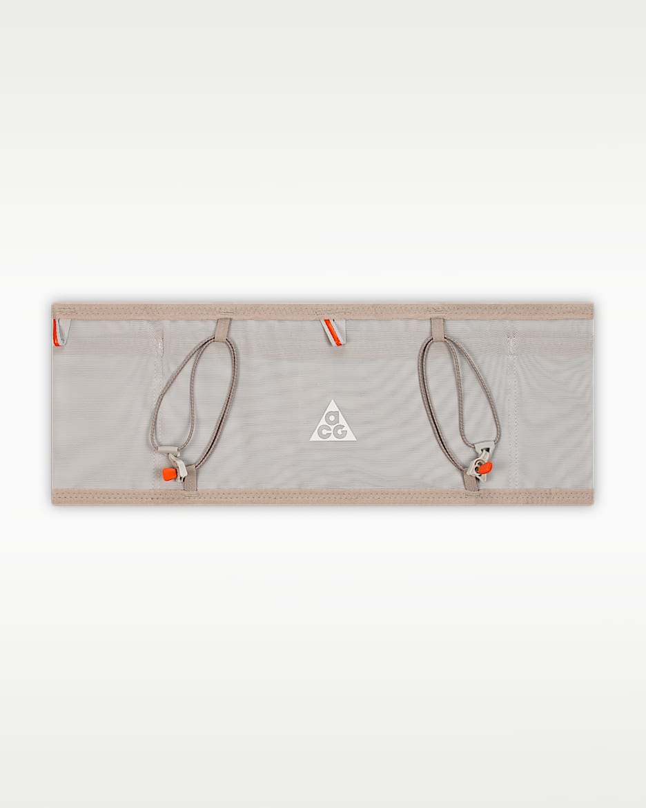 Nike ACG GOAT 速干越野跑步腰带 - 雾灰/安全橙/山峰白