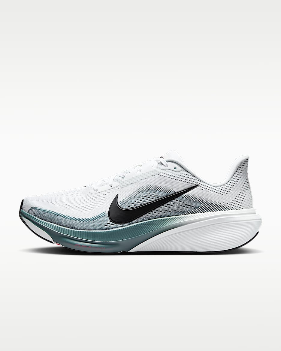 Nike Pegasus 42 耐克飞马男子公路跑步鞋 - 白色/矿物岩板蓝/透明粉/黑