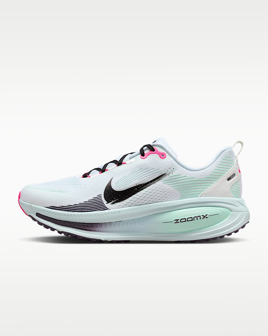 Nike Vomero 18 耐克迈柔男子公路跑步鞋 - 白色/冰川蓝/透明粉/黑