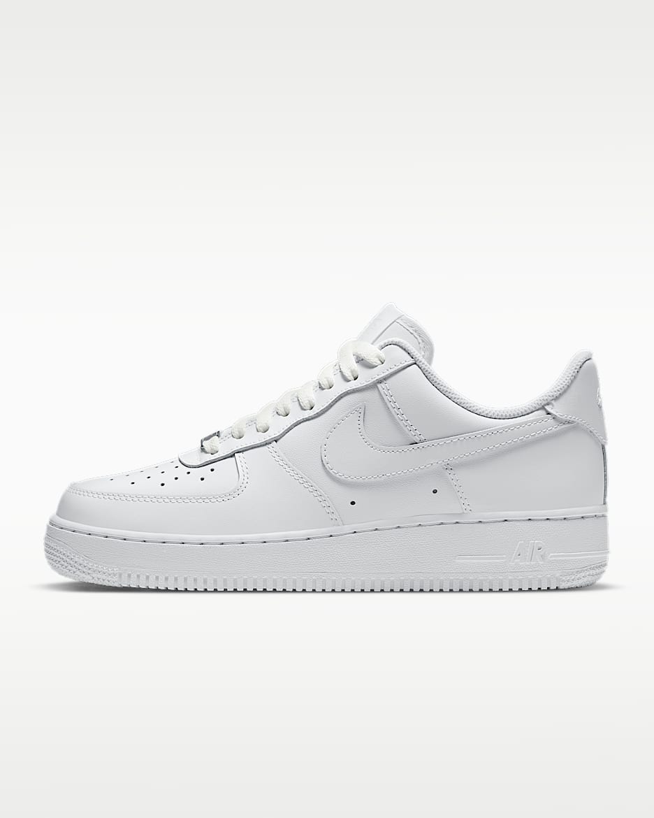 Nike Air Force 1 '07 女子空军一号运动鞋 - 白色/白色/白色/白色