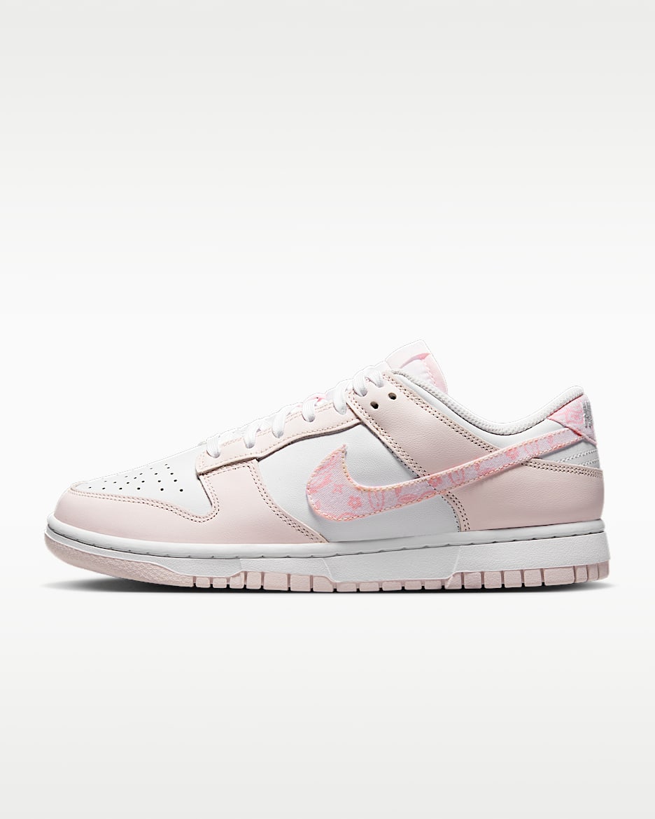 Nike Dunk Low 女子运动鞋 - 白色/中柔粉/珍珠粉