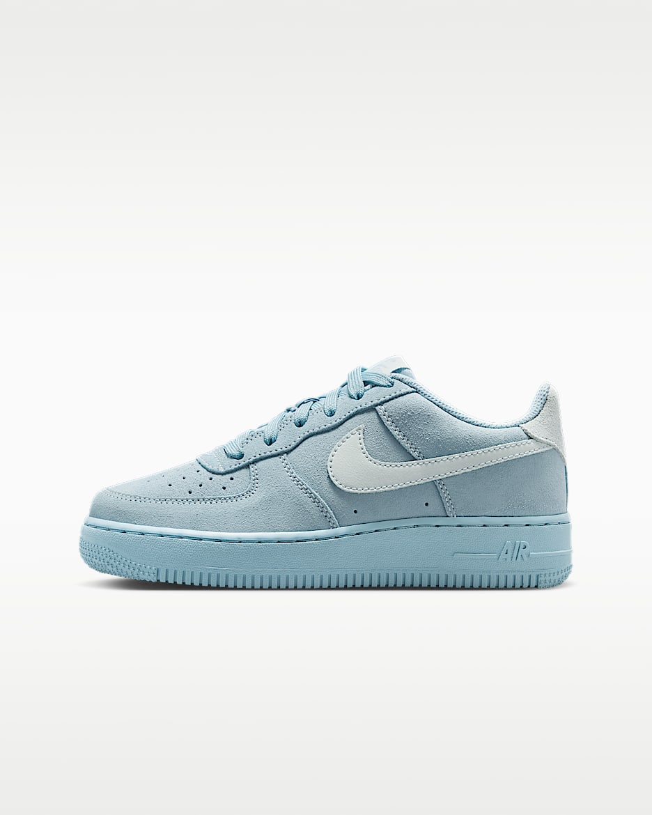 Nike Air Force 1 LV8 大童空军一号运动鞋 - 浅军械蓝/白金色