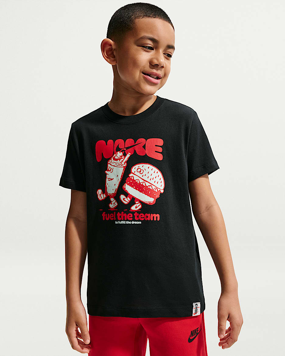 Nike Sportswear 大童短袖T恤 - 黑