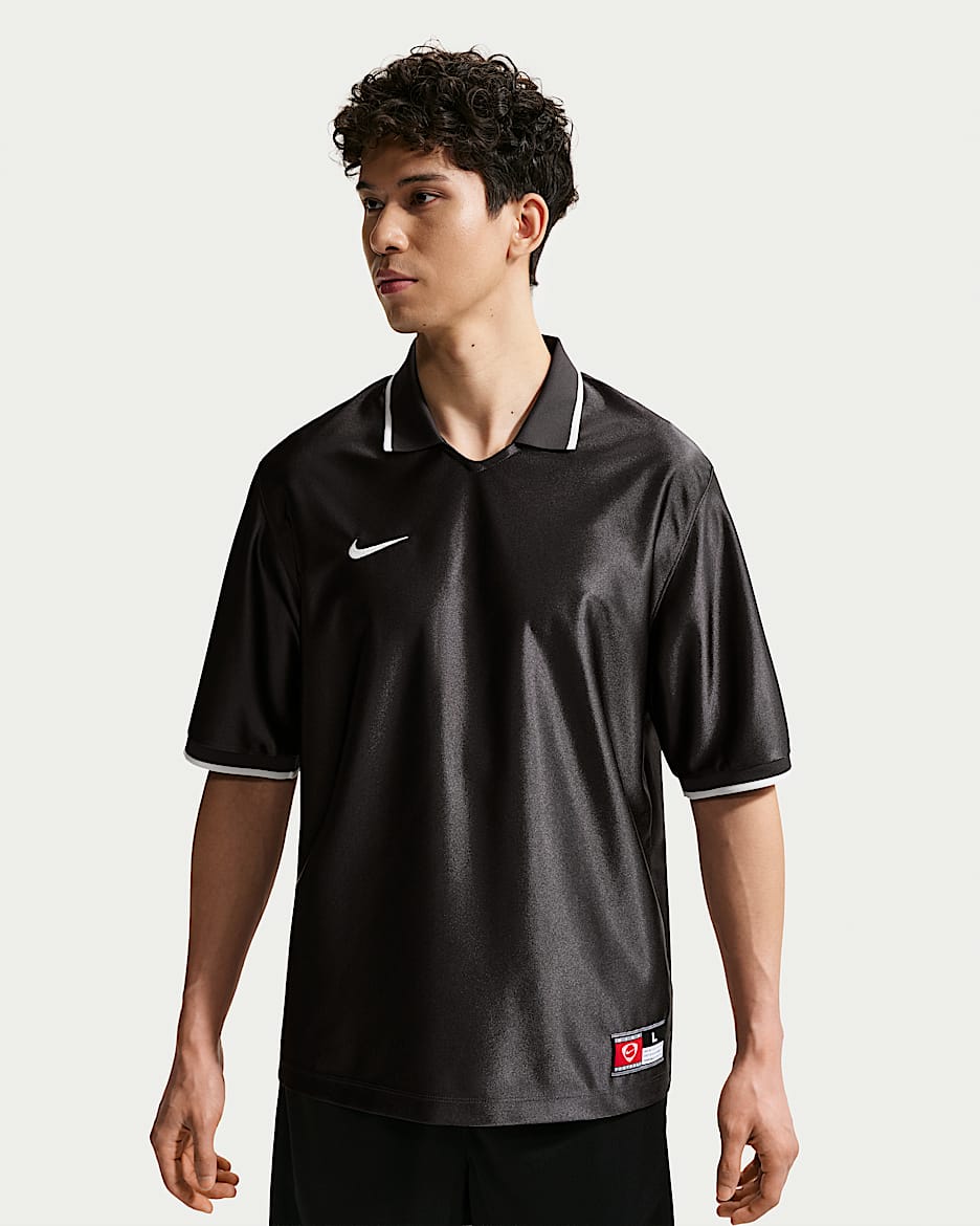 Nike Energy Dri-FIT 男子速干短袖足球上衣 - 灰黑/灰黑/山峰白/山峰白