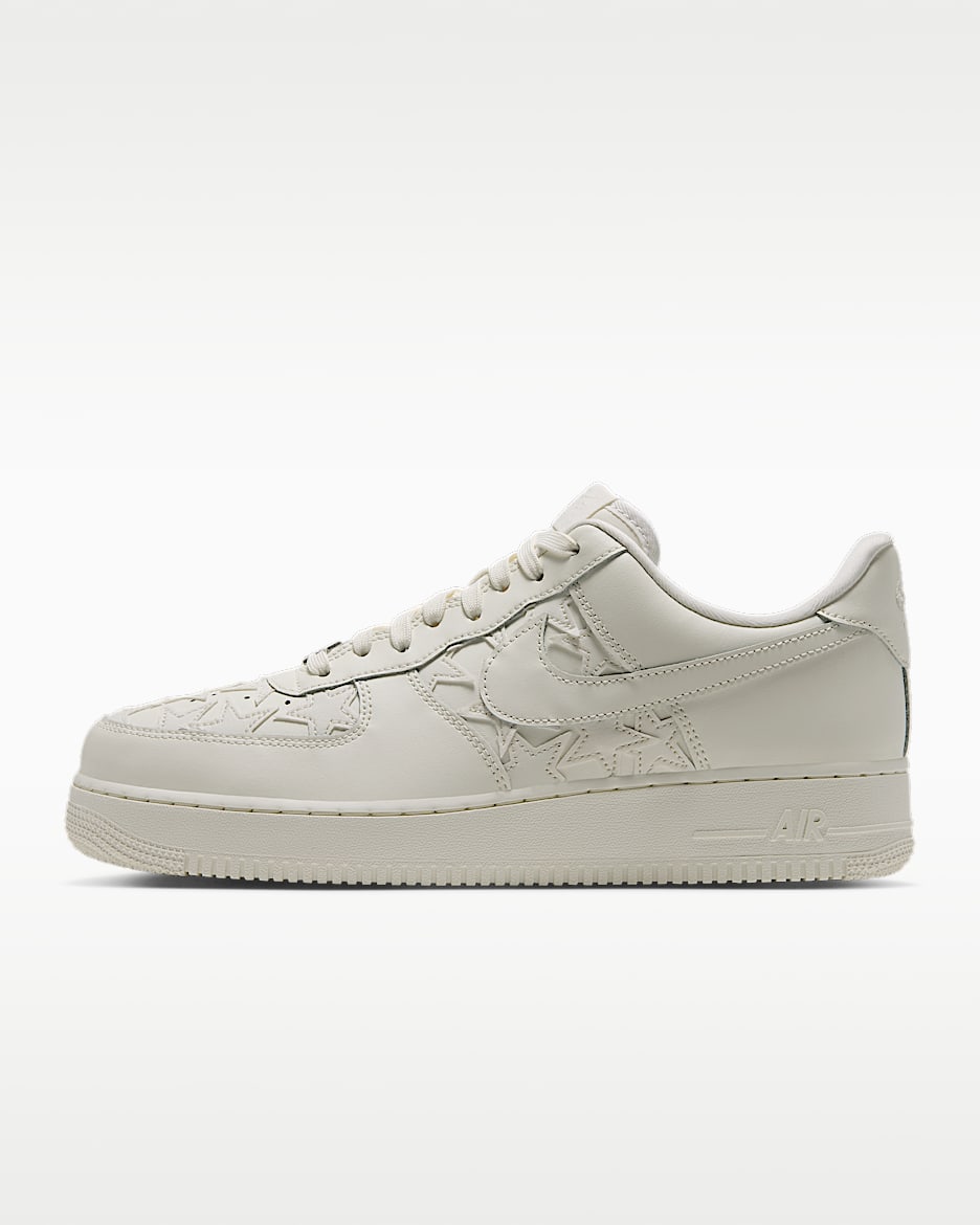 Nike Air Force 1 '07 Edge 男子空军一号运动鞋 - 帆白/金属银/帆白