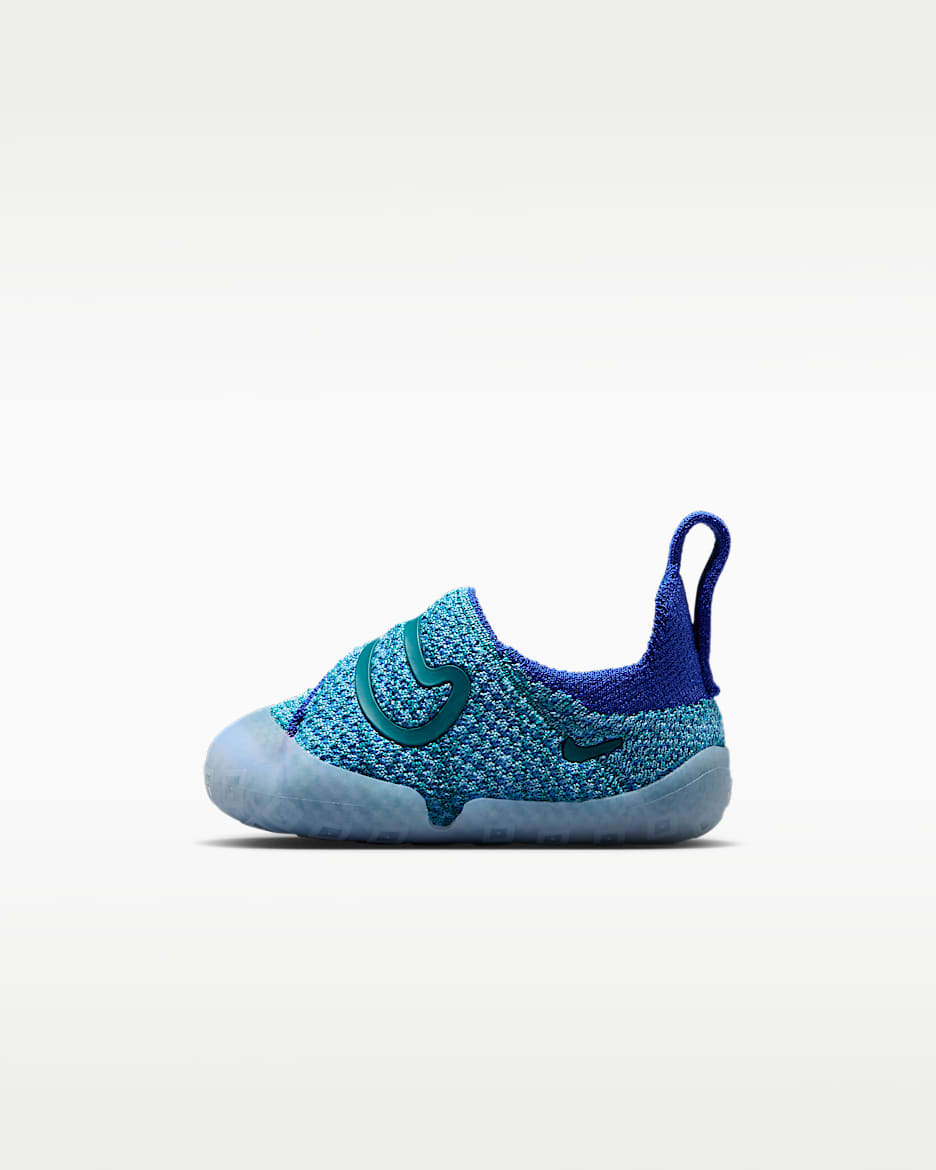 Nike Swoosh 1 耐克宝宝勾婴童易穿脱运动鞋 - 游戏宝蓝/足球蓝/能量绿/亮杉木绿