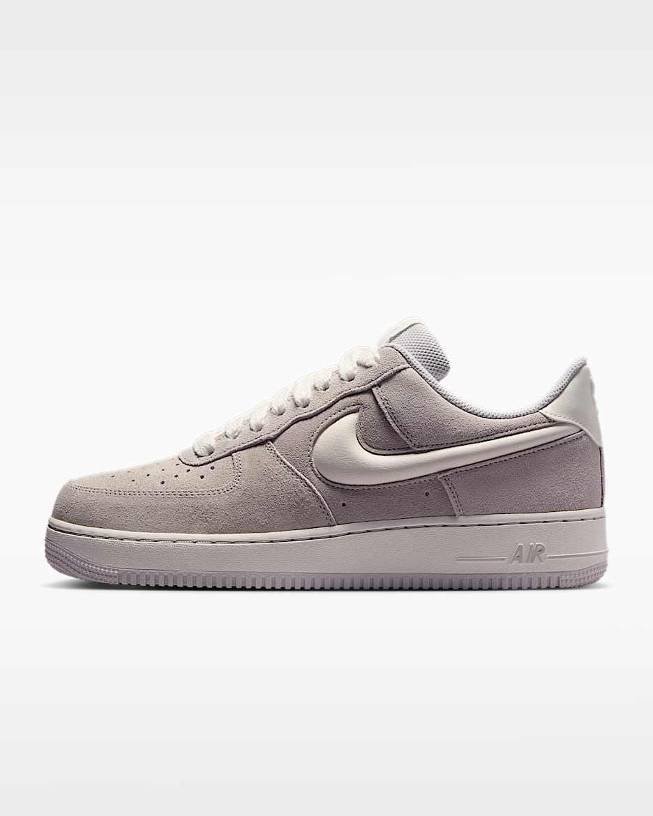 Nike Air Force 1 '07 LV8 男子空军一号运动鞋 - 苍野灰/帆白