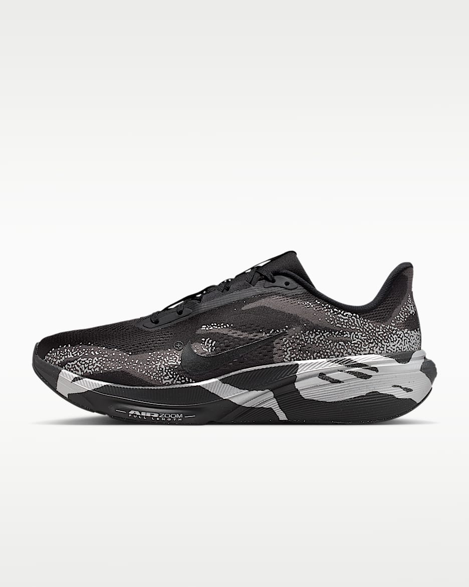Nike Pegasus 42 耐克飞马男子公路跑步鞋 - 黑/中灰/金属银/黑