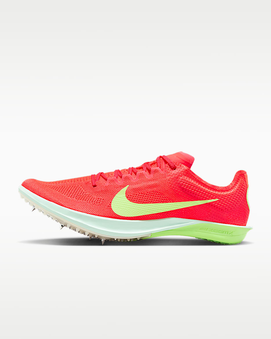 Nike Dragonfly 2 蜻蜓男子长跑田径钉鞋 - 亮深红/橙红/爆炸绿黄/黑紫