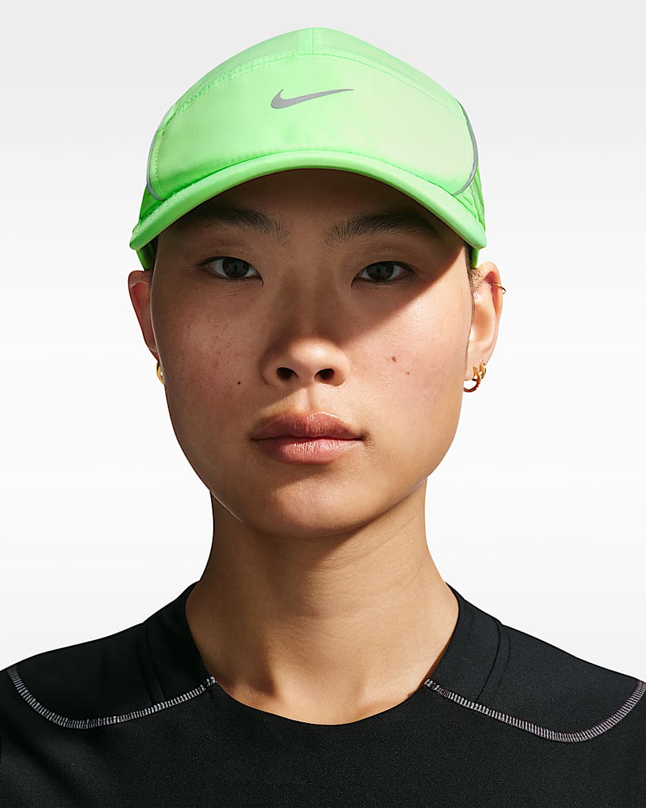 Nike Dri-FIT ADV Fly AeroAdapt 速干软顶运动帽 - 爆炸绿黄/煤黑