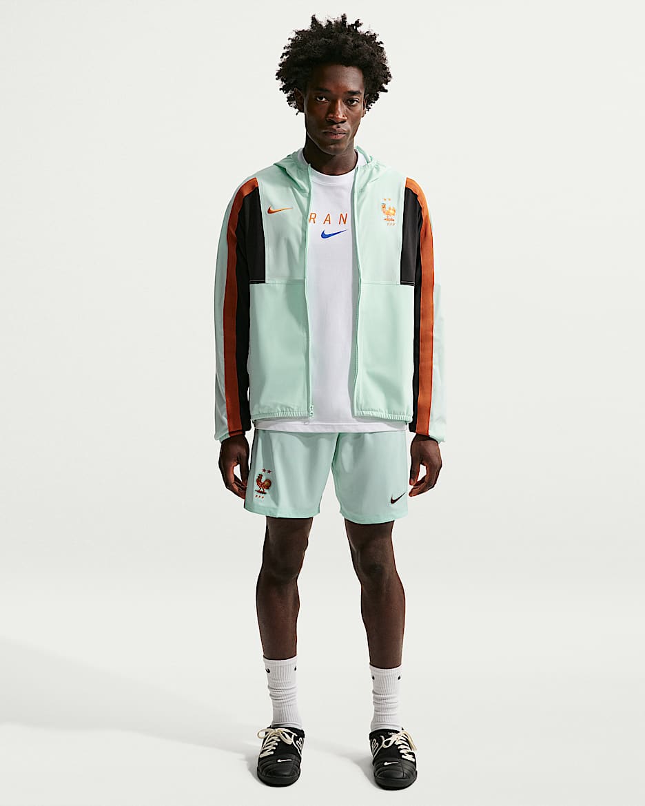 2026 赛季法国队客场球迷版 Nike Dri-FIT 男子速干足球短裤 - 伊格鲁蓝/君王/君王