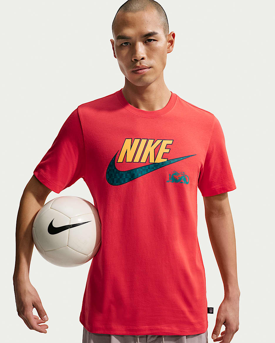 中国队 Nike 男子足球T恤 - 浅深红