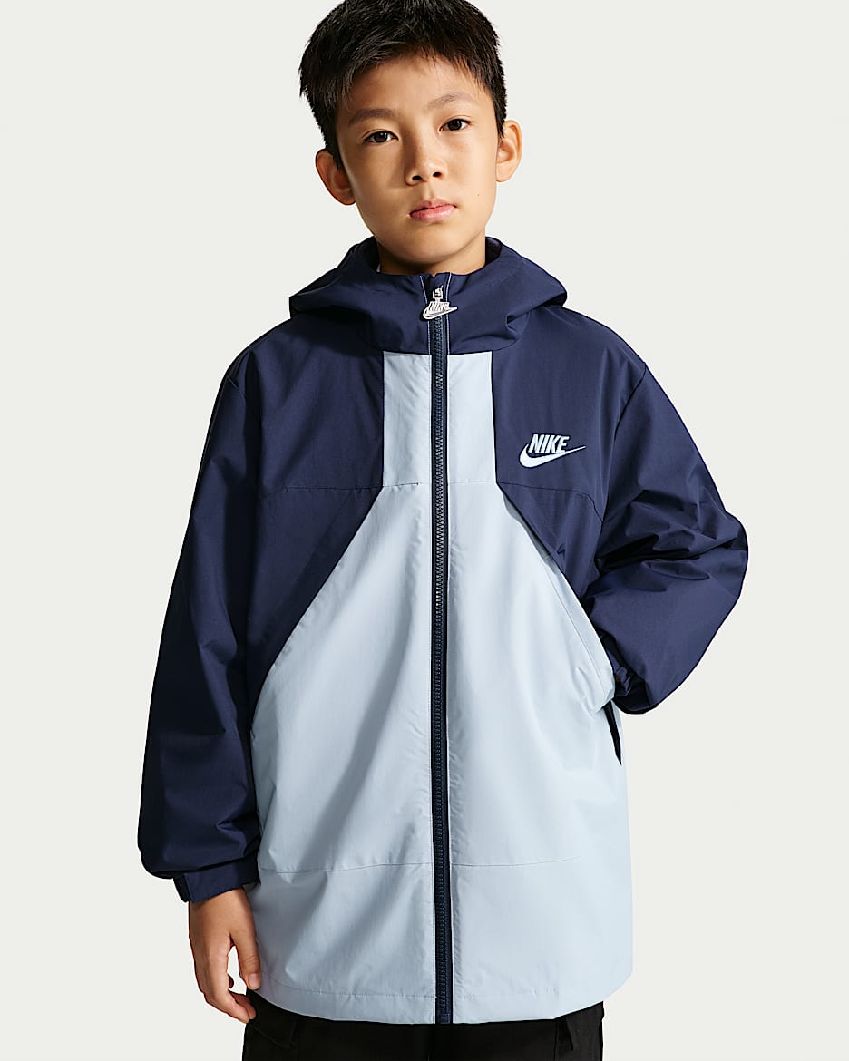 Nike 大童三合一两件套夹克 - 深藏青