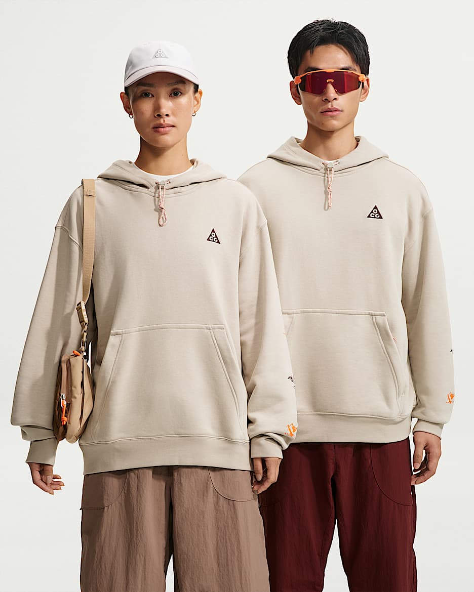 ACG Tuff Fleece Dri-FIT 此沙同款男子速干套头连帽衫 - 奶白 II