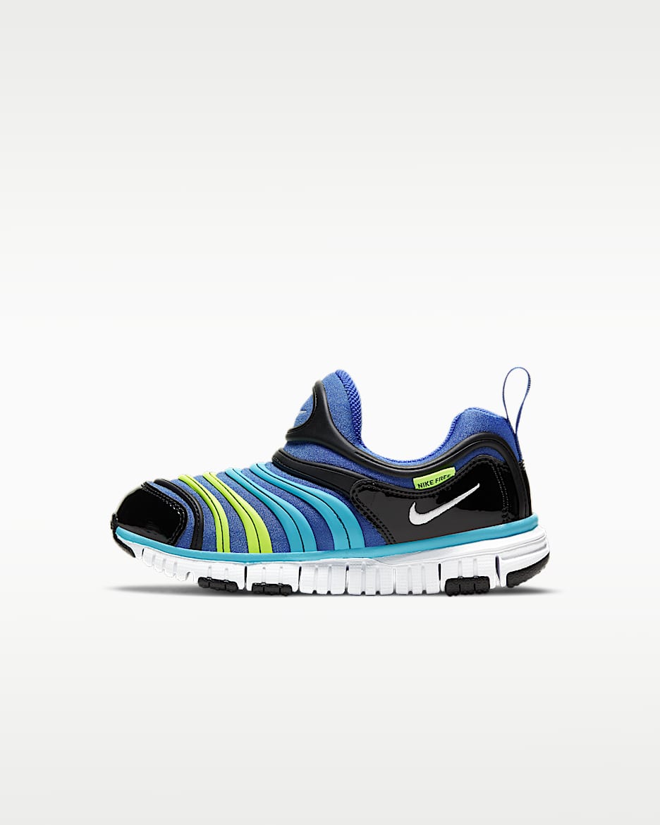 Nike Dynamo Free 耐克毛毛虫幼童易穿脱运动鞋 - 宇宙蓝/波罗的海蓝/黑/白色