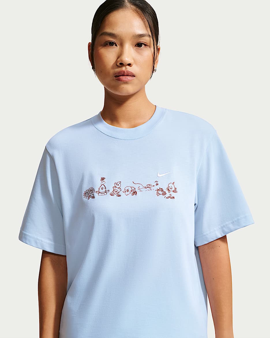 Nike Sportswear 女子短袖T恤 - 氢蓝