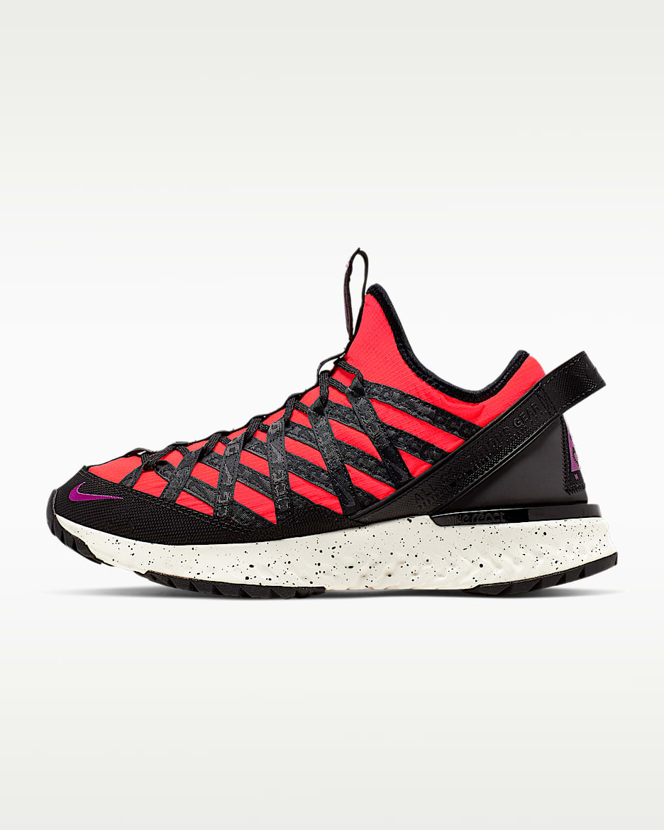 Nike ACG React Terra Gobe 男子运动鞋 - 亮深红/帆白/明亮紫