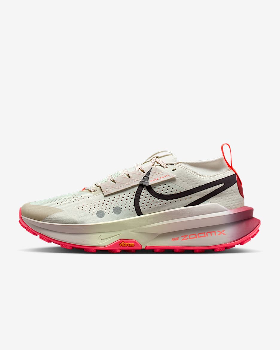 Nike Zegama Trail 2 男子越野跑步鞋 - 海玻璃色/砂岩灰粉/深队红/暗调勃艮第酒红