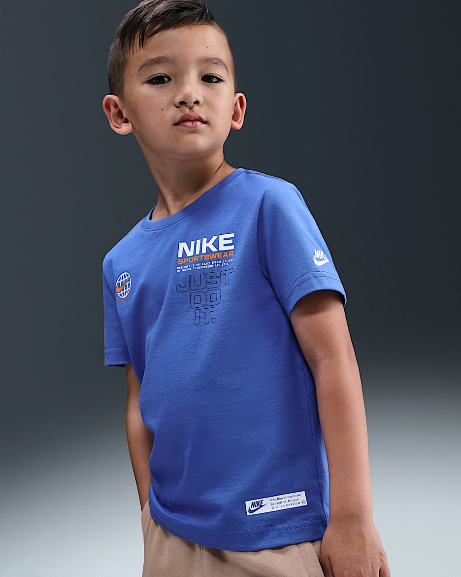 Nike Sportswear 幼童标志T恤 - 彗星蓝