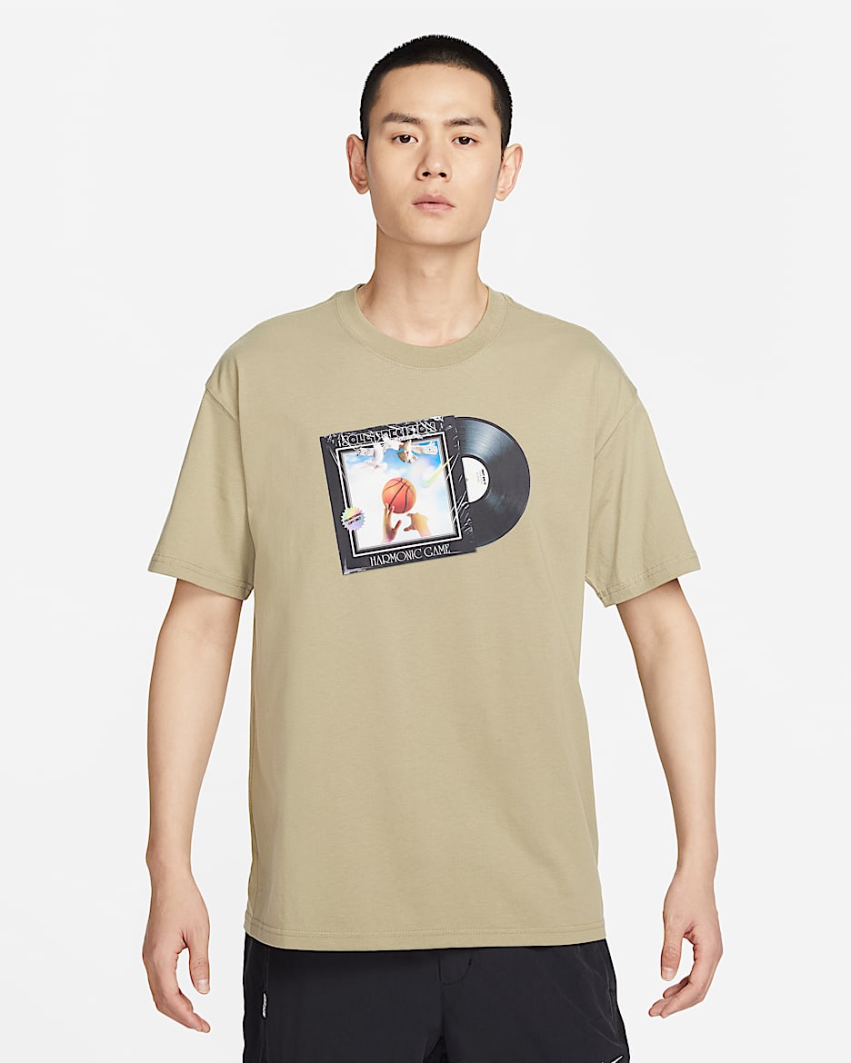Nike 男子篮球T恤 - 橄榄绿