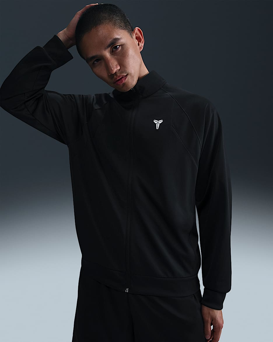 Kobe Dri-FIT 科比男子速干针织夹克 - 黑/黑/白色