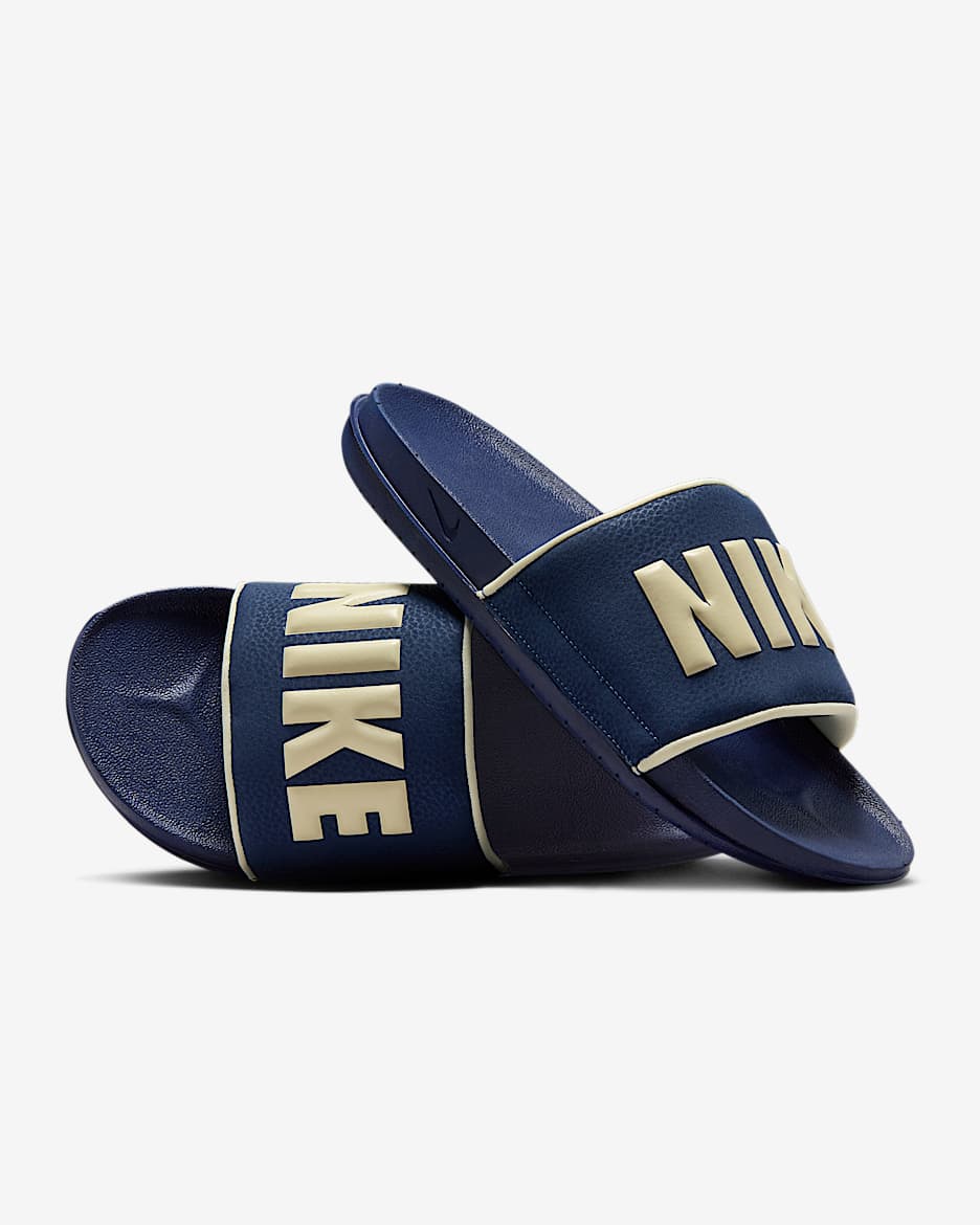 Nike Offcourt 男子拖鞋 - 深藏青/深藏青/石膏色