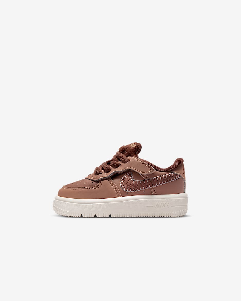 Nike Force 1 Low EasyOn 婴童运动鞋 - 沙漠黄/动物群棕/帆白/沙漠黄