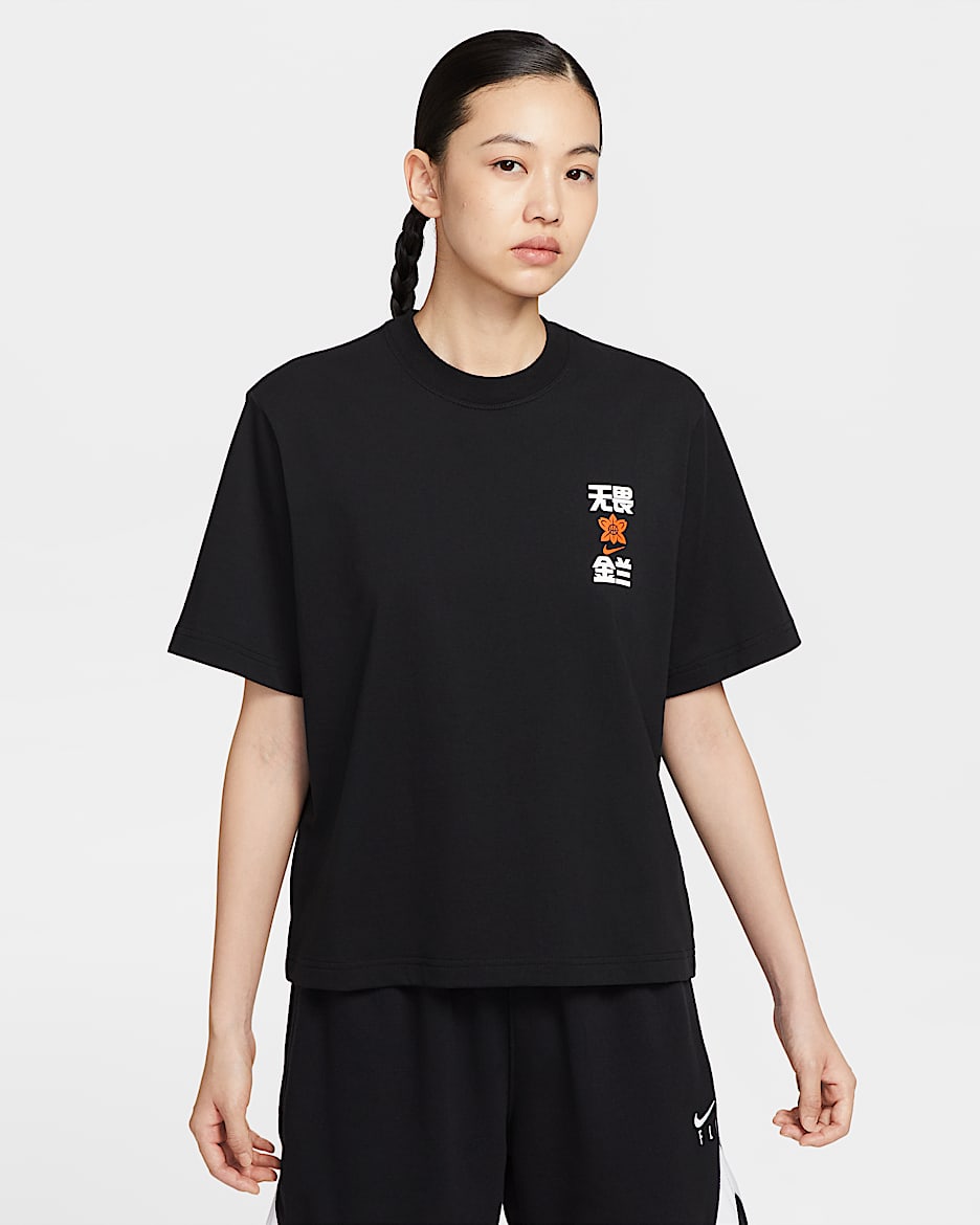 Nike 无畏金兰女子篮球T恤 - 黑