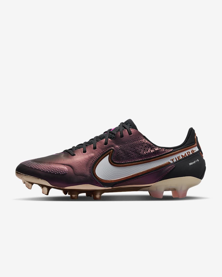 Nike Legend 9 Elite FG 男/女天然硬质草地足球鞋 - 太空紫/灰黑/爆炸粉/白色