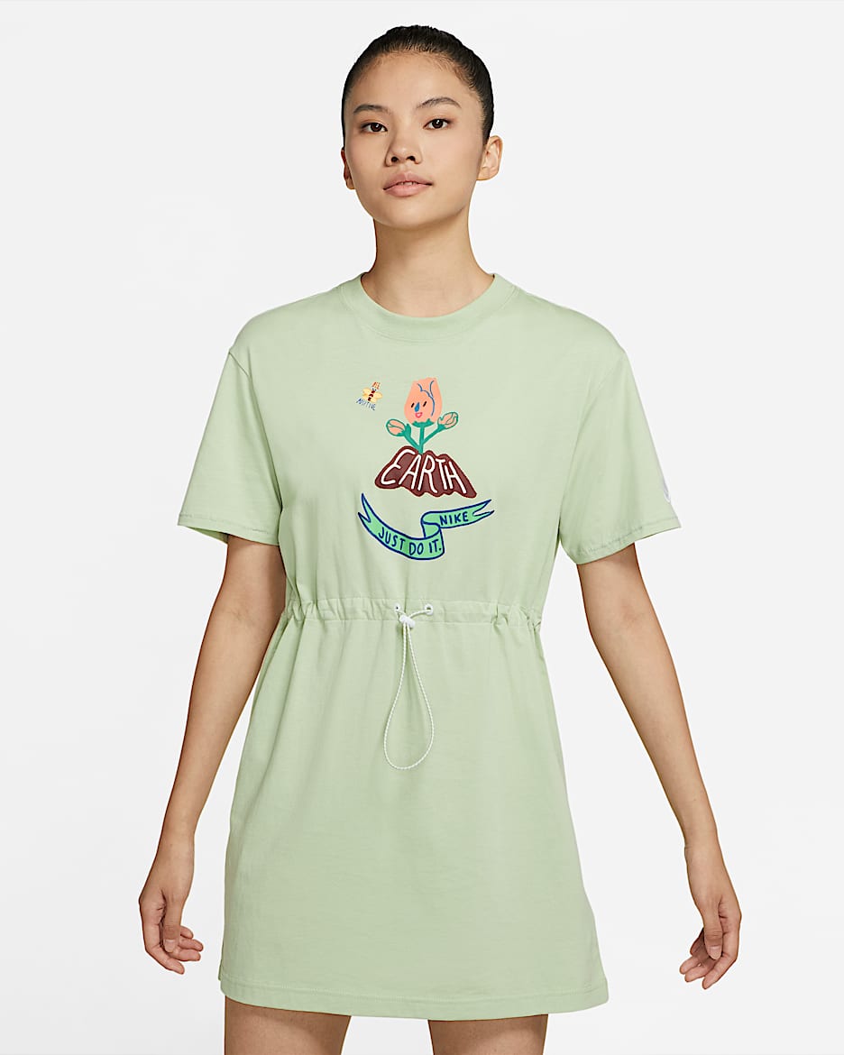 Nike Sportswear 女子短袖连衣裙 - 蜜瓜绿