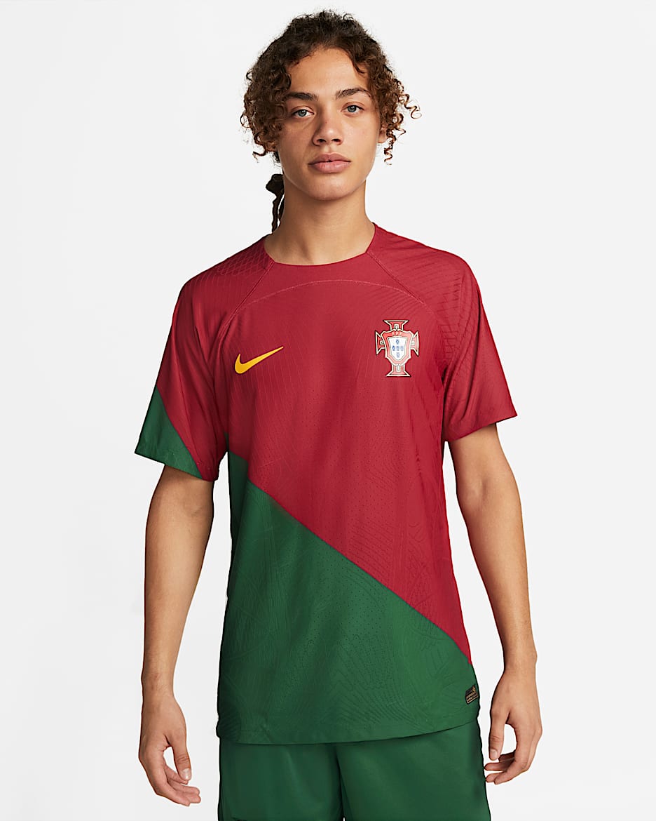 2022/23 赛季葡萄牙主场球员版 Nike Dri-FIT ADV 男子足球球衣 - 辣椒红/辣椒红/金箭黄