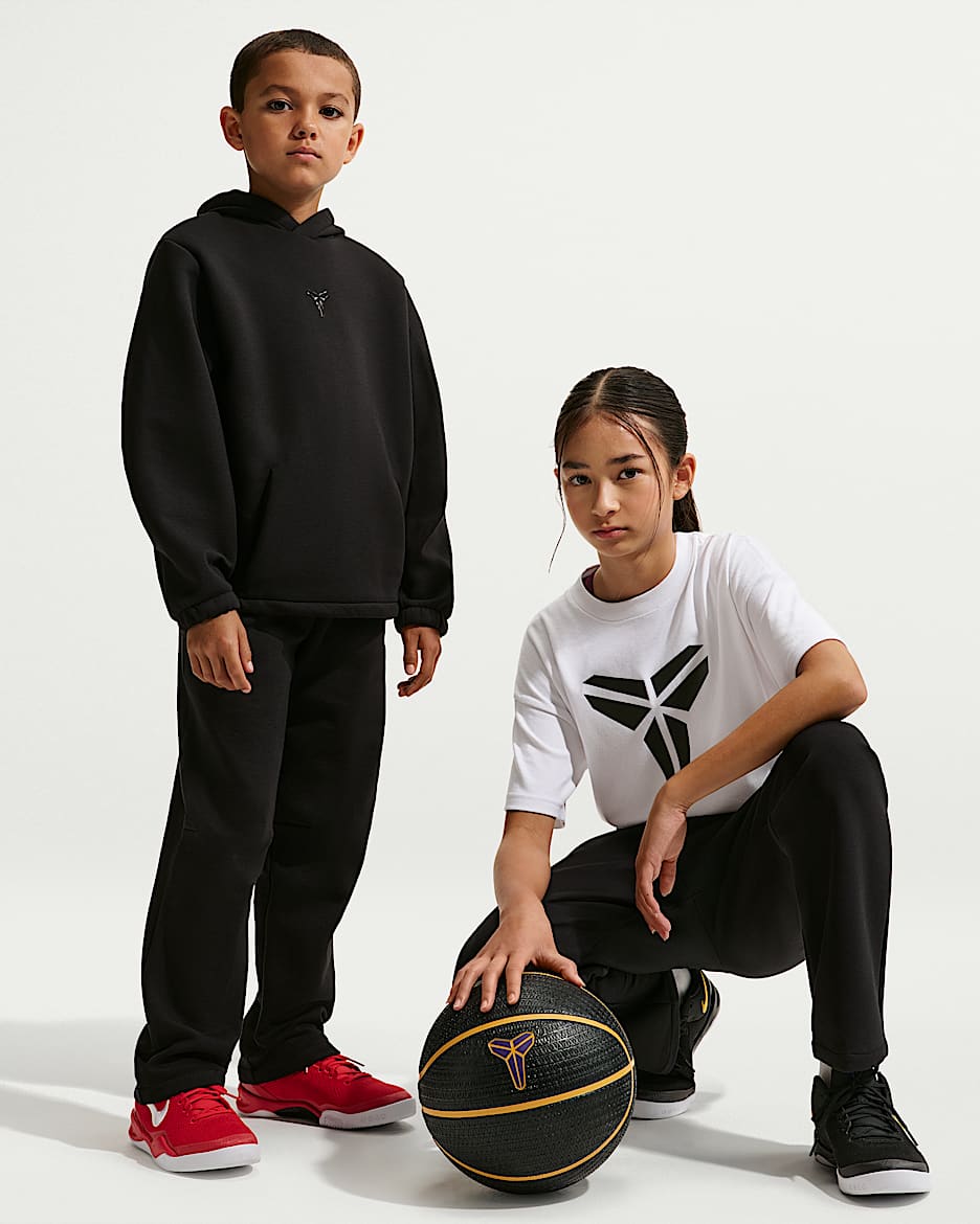 Kobe Dri-FIT 科比大童速干针织篮球长裤 - 黑/黑