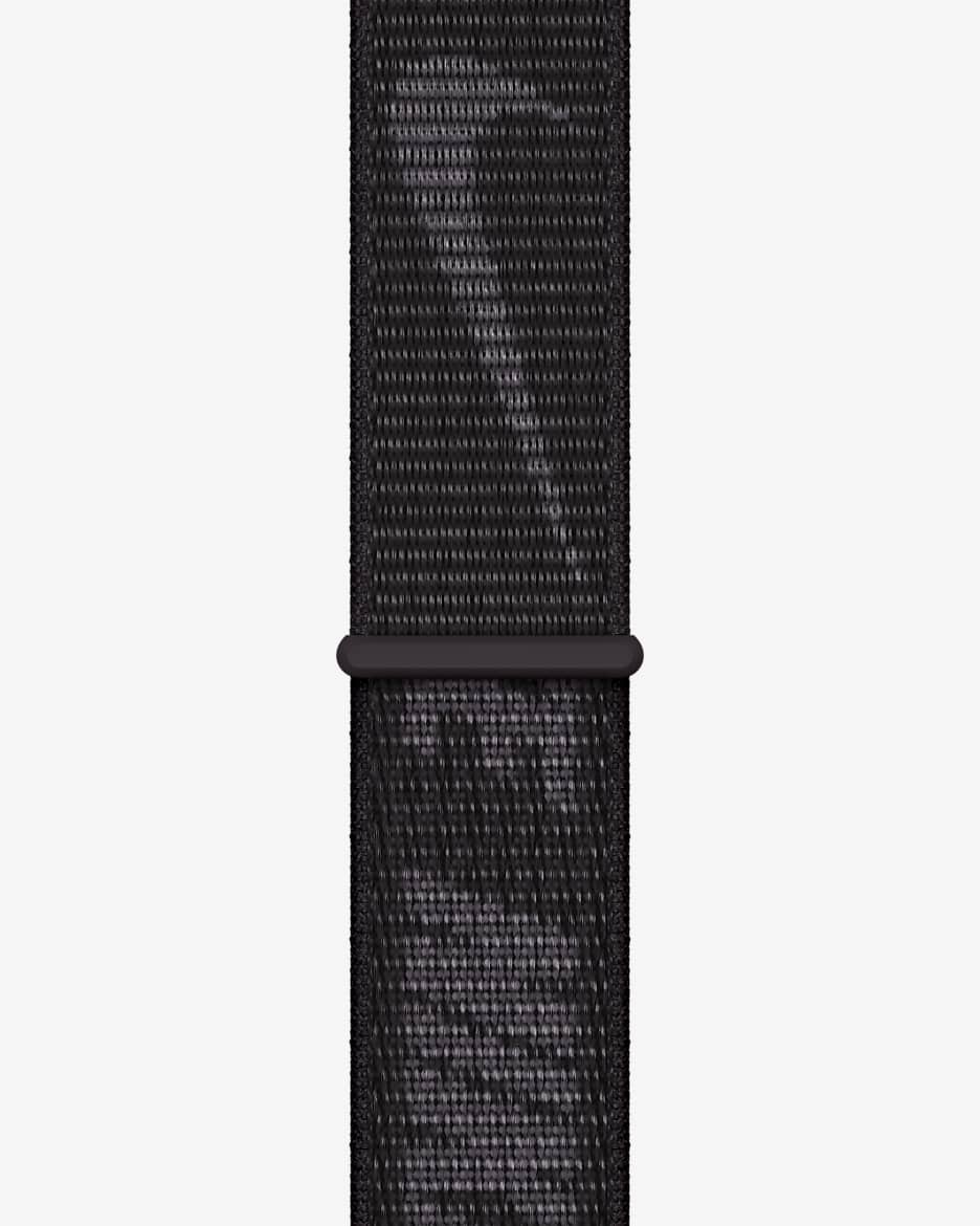 45 毫米黑色 Nike 回环式运动表带 - 标准号 - 黑