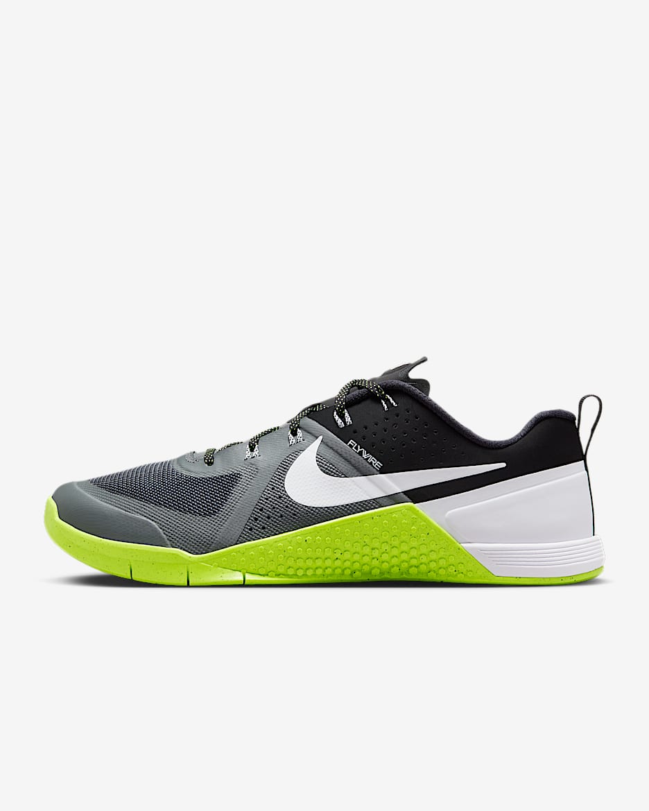 Nike Metcon 1 OG 男子训练鞋 - 暗灰/荧光黄/黑/白色