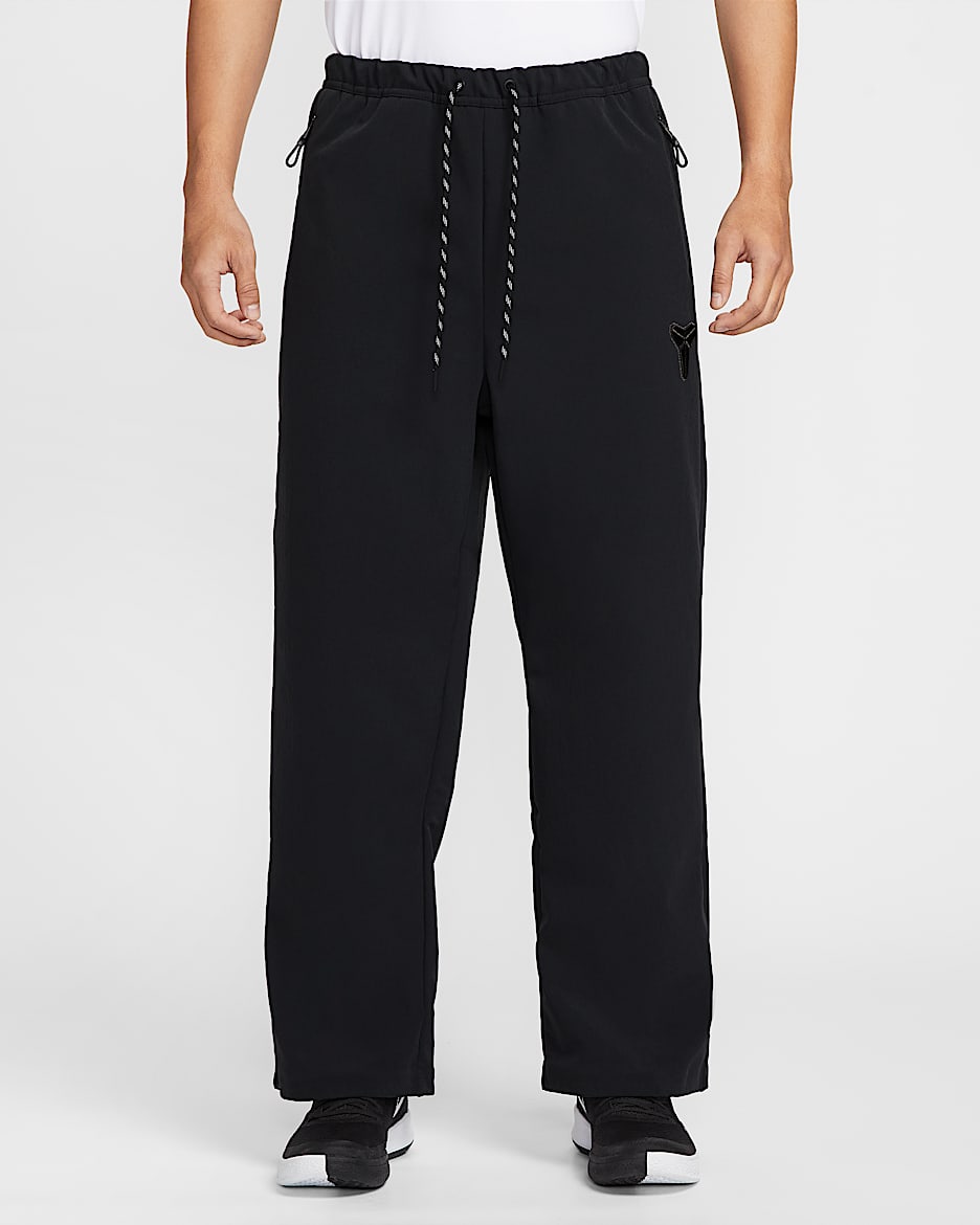 Kobe Nike Windrunner 科比男子拒水加绒里料梭织长裤 - 黑/中灰