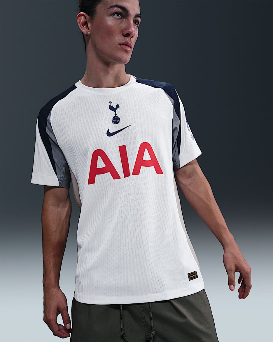 2025/26 赛季托特纳姆热刺主场球员版 Nike Dri-FIT ADV 男子速干足球球衣 - 白色/浅铁矿石灰/二元蓝
