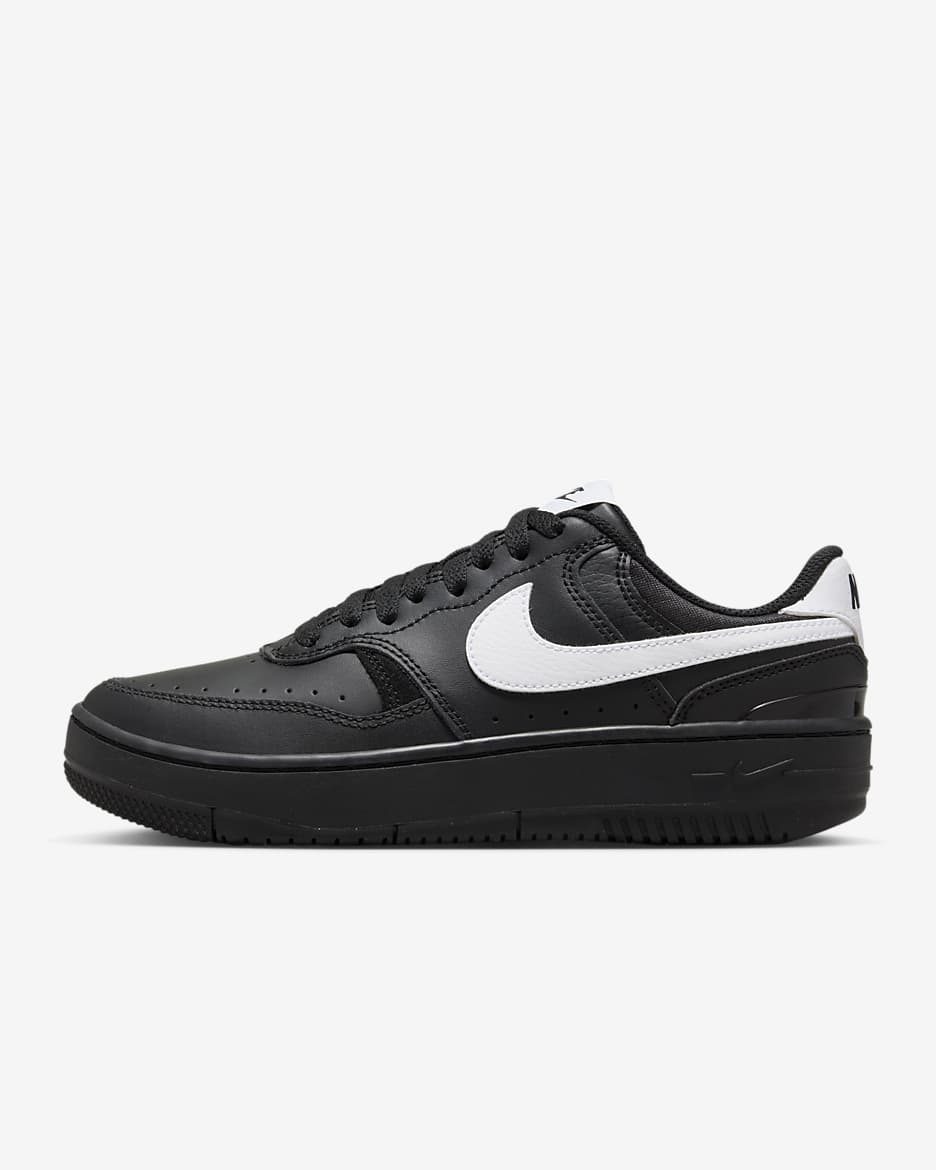Nike Gamma Force 女子厚底运动鞋 - 黑/黑/白色