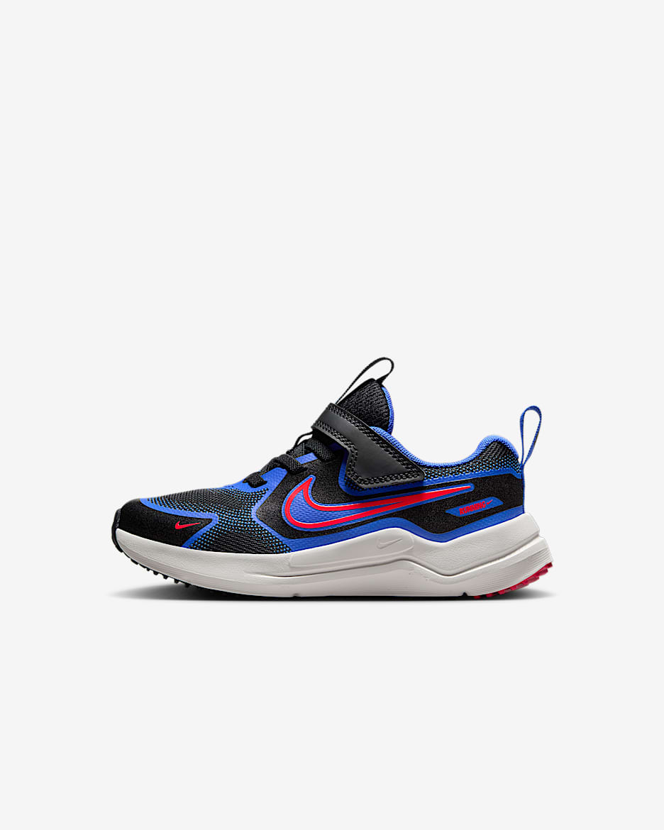 Nike Cosmic Runner 耐克宇宙一号幼童易穿脱运动鞋 - 黑/皇家蓝/山峰白/亮深红