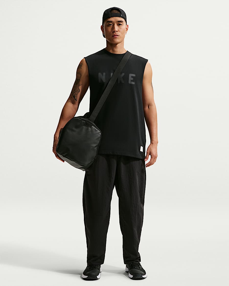 Nike N.A.C. Dri-FIT 男子速干梭织训练长裤 - 黑/淡象牙白/黑