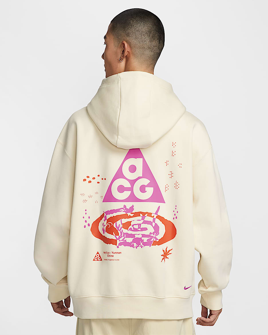 Nike ACG "Tuff Fleece" 加绒套头连帽衫 - 椰奶色